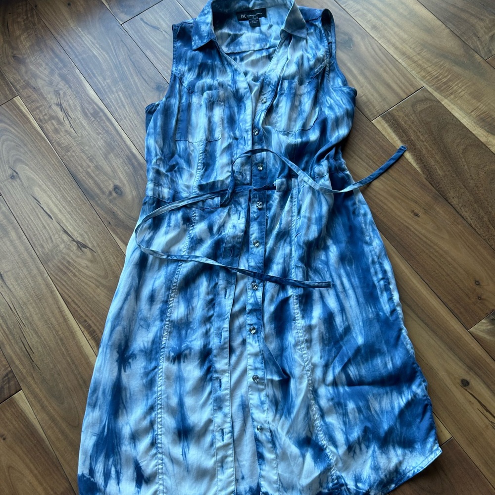 INC Tie Dye Shirtdress